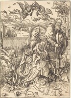 The Holy Family with the Three Hares