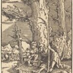 Saint Christopher Seated by a River Bank