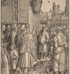 The Poet Virgil Suspended in a Basket