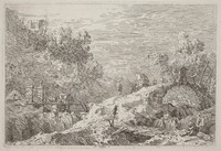 Mountain Landscape with Five Bridges